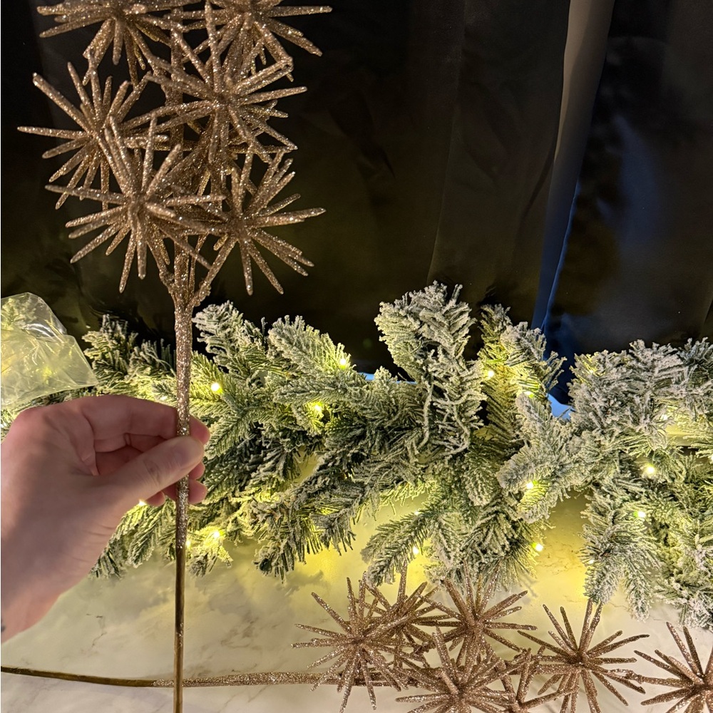 Gold Christmas Stems 8 total.